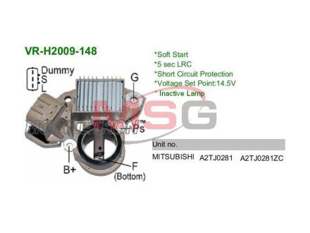 Реле-регулятор напруги генератора mobiletron VRH2009148