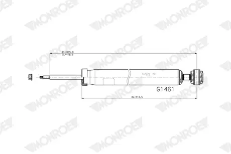 Задній амортизатор (стойка) Monroe G1461