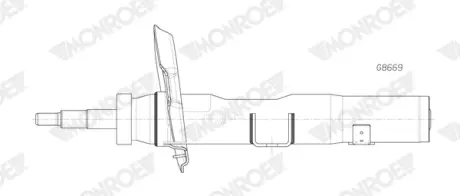 Амортизатор підвіски monroe G8669