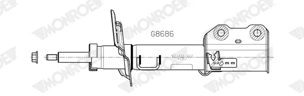 Амортизатор газомасляний Monroe G8686 (фото 1)