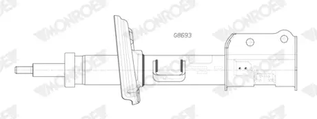 Амортизатор підвіски monroe G8693 Jeep Compass