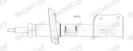 Амортизатор підвіски monroe G8695 Jeep Compass