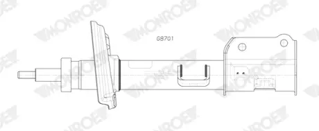 Амортизатор підвіски monroe G8701 Jeep Compass