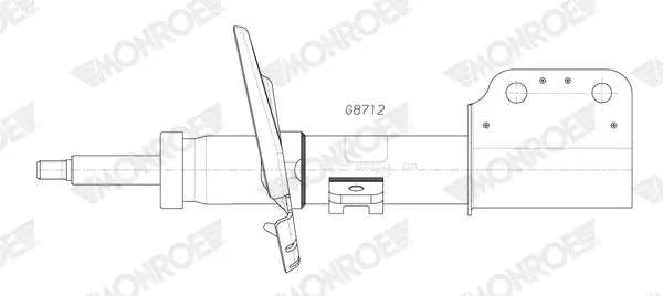 Амортизатор газомасляний monroe G8712