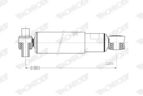 Масляный амортизатор monroe T5520