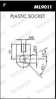 Амортизатор багажника monroe ML5731