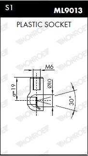 Амортизатор багажника monroe ML5731
