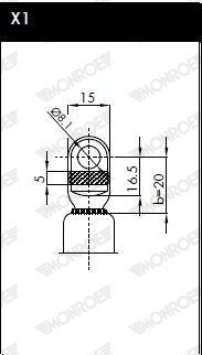 Газовая пружина, крышка багажника monroe ML5022