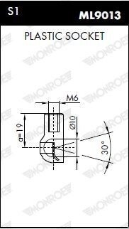 Газовая пружина, крышка багажника monroe ML5831