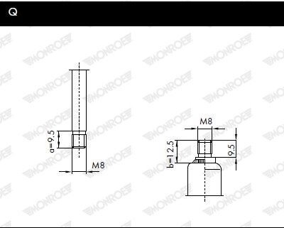 BMW Газовый амортизатор багажника 5 E39 09/95- monroe ML5590