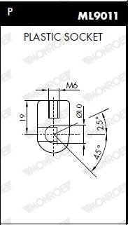 Газовый амортизатор багажника CITROEN C4 PICASSO monroe ML5755