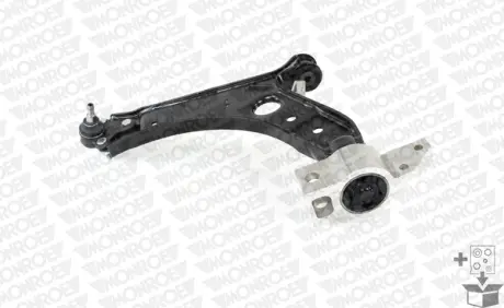 MONROE VW Рычаг передн.нижн.комплектн.! левый Touran,Octavia,Caddy III (стальной!) monroe L29572