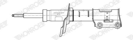 Передній амортизатор (стойка) monroe G7923