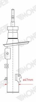 Передній амортизатор (стойка) monroe G8204