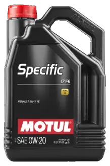 Олива моторна 0W-20 5L SPECIFIC 17 FE =102406 ACEA C5,RN17 motul 109950