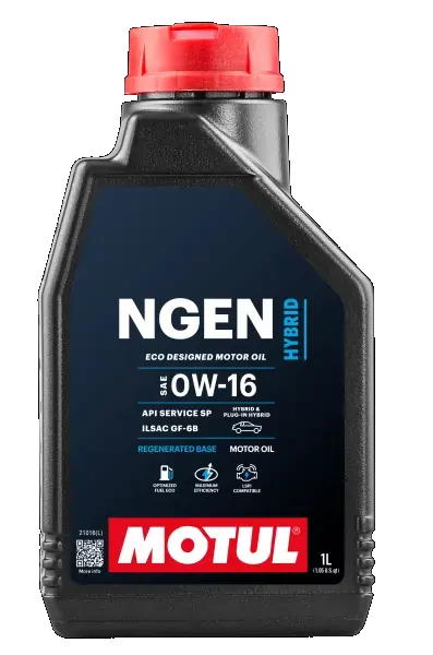 MOTUL 1л NGEN Hybrid 0W-16 Олива синтетична для 4-такт. двигунів для гібридів GF-6B, SP motul 111886