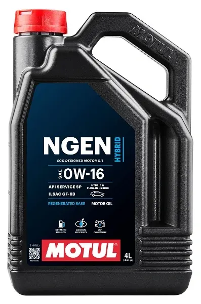 MOTUL 4л NGEN Hybrid 0W-16 Олива синтетична для 4-такт. двигунів для гібридів GF-6B, SP motul 111887