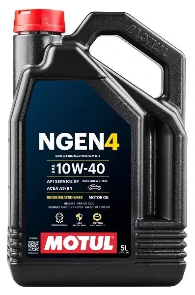 MOTUL 5л NGEN 4 10W-40 Олива синтетична A3/B4, SP, VW 501 01 505 00, RN0710, RN0700 motul 113059