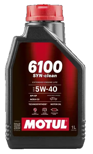 Олива моторна 6100 Syn-clean 5W-40 1л motul 113114