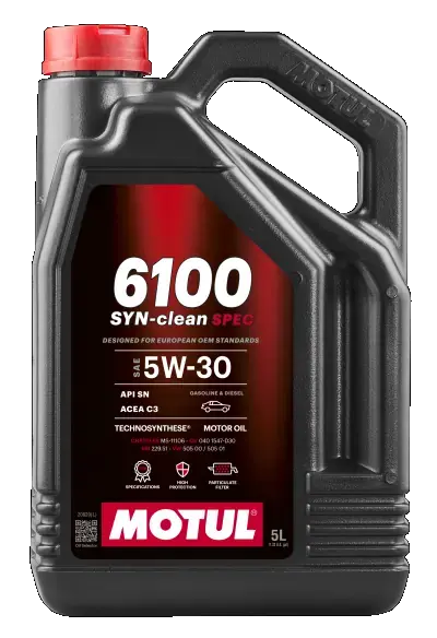 Олива моторна 6100 Syn-clean Spec 5W-30 5л motul 113154