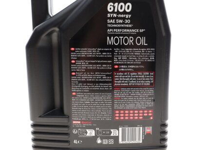 Олива моторна Technosynthese д/авто 6100 Syn-nergy SAE 5W30 (4L) motul 838450