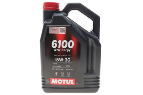Олива моторна Technosynthese д/авто 6100 Syn-nergy SAE 5W30 (5L) motul 838451