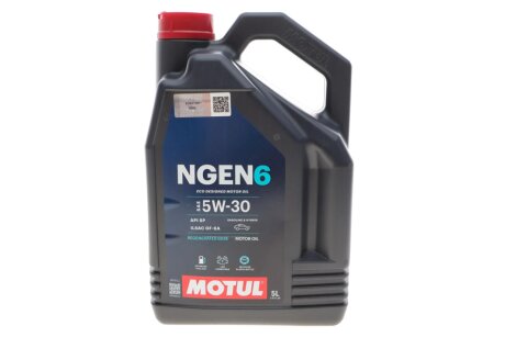 Олива моторна синтетична д/авто NGEN 6 5W30 5L motul 839851