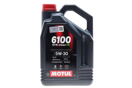 Олива моторна Technosynthese д/авто 6100 Syn-clean FE SAE 5W30 (5L) motul 841751