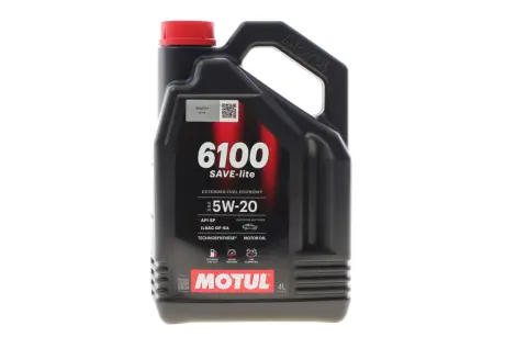 Олива моторна Technosynthese д/авто MOTUL 6100 Save-lite 5W20 4L motul 842150