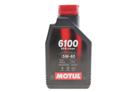 Олива моторна Technosynthese д/авто MOTUL 6100 Syn-clean 5W40 1L motul 854311