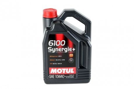 Масло моторное 6100 Synergie+ 10W-40 (4 л) motul 839441