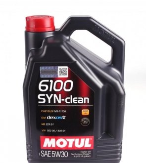 Масло моторное 6100 Syn-Clean 5W-30 (5 л) motul 814251