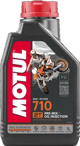 Масло для 2-х тактных двигателей, MOTUL 710 2T 1L motul 104034