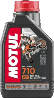 Масло для 2-х тактных двигателей, MOTUL 710 2T 1L motul 104034
