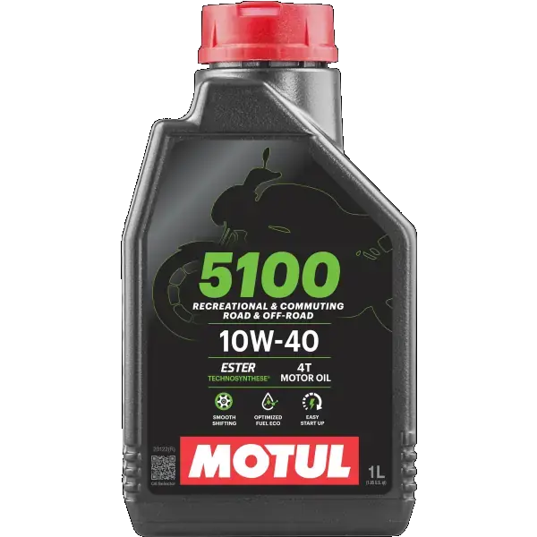 Масло для 4-х тактных двигателей 5100 4T 10W-40 1L motul 104066