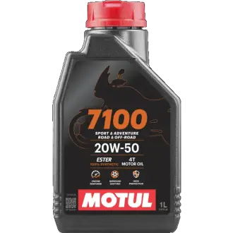 Масло для 4-х тактных двигателей 7100 4T 20W-50 1L motul 104103