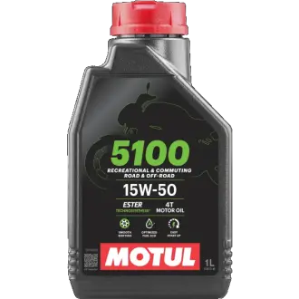 Масло для 4-х тактных двигателей, MOTUL 5100 15W-50 1L motul 104080