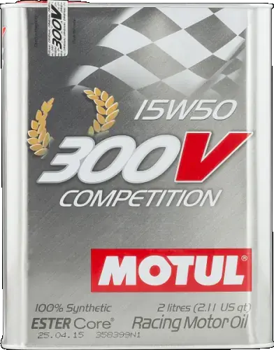 Масло двигателя 300V Competition 15W-50 2L motul 104244