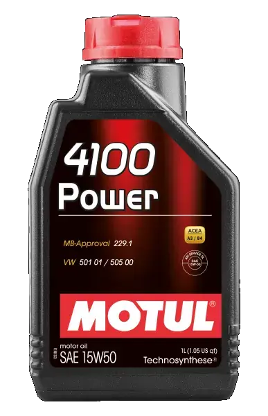 Масло двигателя 4100 POWER 15W-50 1L motul 102773