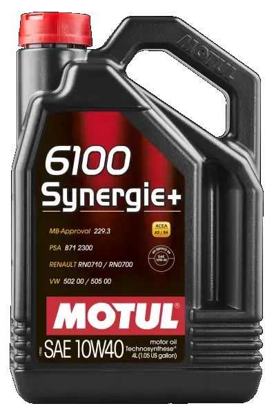 Масло двигателя 6100 Synergie+ 10W-40 4L motul 101491