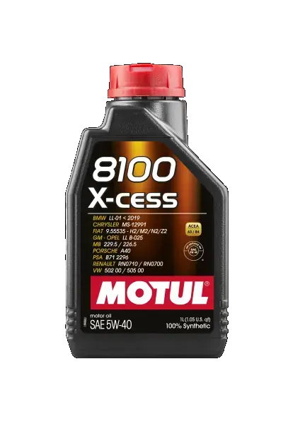 Масло двигателя 8100 X-Cess 5W-40 1L motul 102784