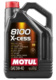 Масло двигателя 8100 X-Cess 5W-40 5L motul 102870