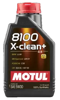 Масло двигателя 8100 X-clean+ 5W-30 1L motul 106376