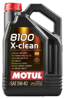 Масло двигателя 8100 X-clean C3 5W-40 5L motul 102051