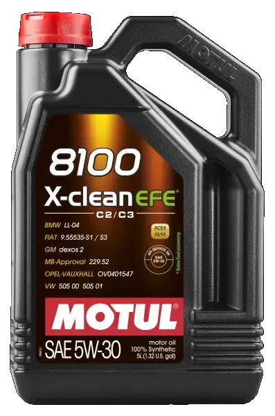 Масло двигателя 8100 X-clean EFE 5W-30 5L motul 109471
