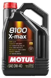 Масло двигателя 8100 X-max 0W-40 5L motul 104533
