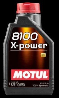 Масло двигателя 8100 X-Power 10W-60 1L motul 106142