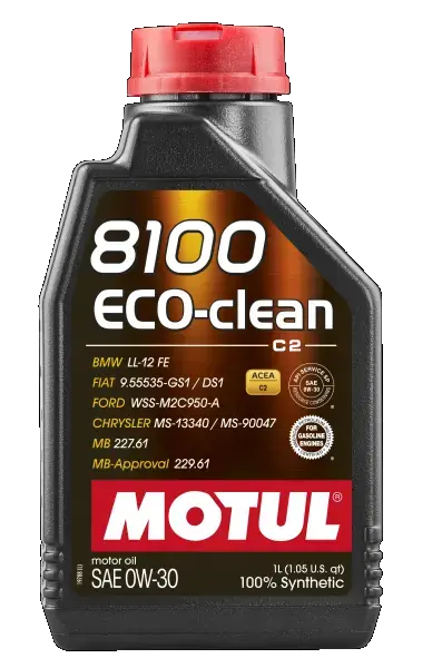 Масло двигателя, MOTUL 8100 Eco-Clean 0W-30 1L Motul 102888 (фото 1)