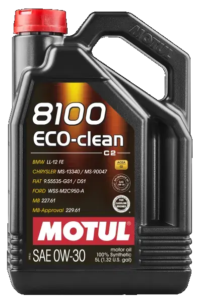 Масло двигателя, MOTUL 8100 Eco-Clean 0W-30 5L Motul 102889 (фото 1)
