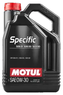 Масло моторное 0W30 Specific VW 506.01-506.00-503.00 (5л) motul 106437
